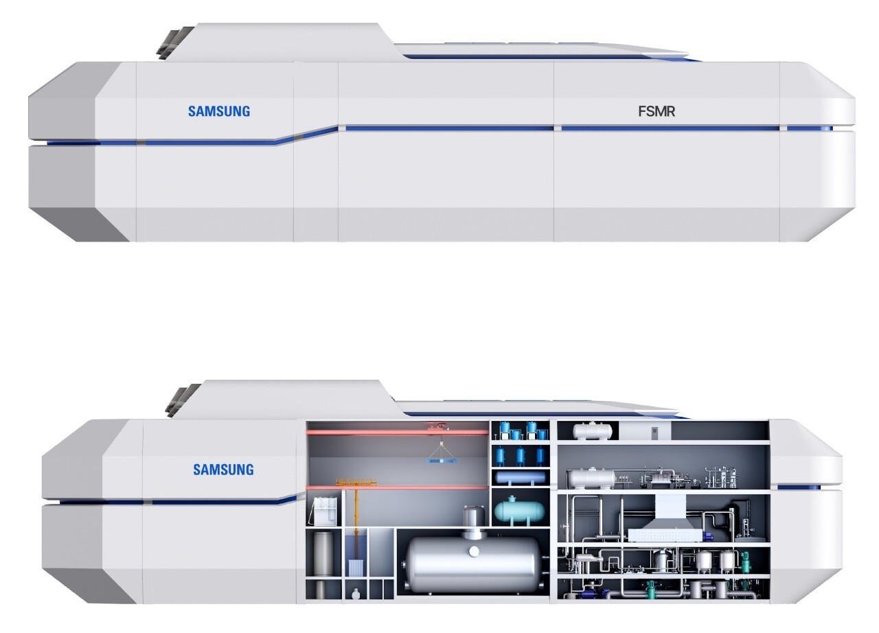 바다 위 둥둥 원전