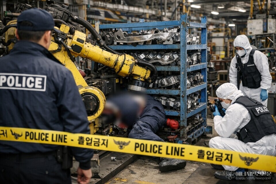 경남 함안 부품공장 로봇 끼임 사망사고…안전 펜스 등 수칙 준수 조사